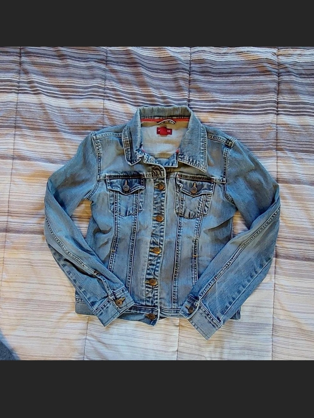 H&M L.O.G.G. Women’s Denim Jacket Medium Wash Sz 8 (Med) Excellent Condition